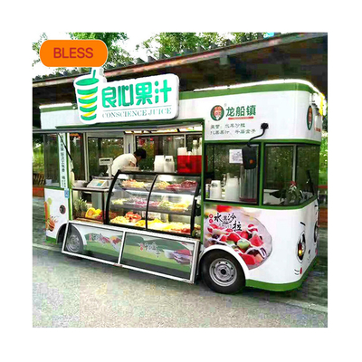 Pizza de fast food multifuncional Tacos Forno Food Truck móvel com matéria-prima de leite