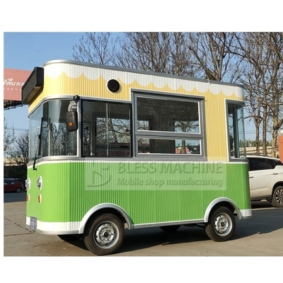 Carrinho de comida de rua de 1000 kg construído para atender aos padrões nacionais de higiene alimentar 3000*2100*2500MM
