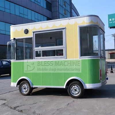 Carrinho de comida de rua de 1000 kg construído para atender aos padrões nacionais de higiene alimentar 3000*2100*2500MM