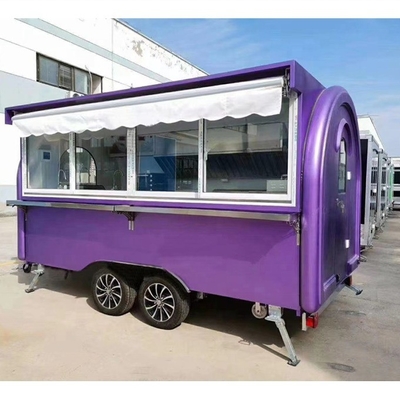 3500W e carro de cachorros quentes de aldeia doméstica personalizável com quiosque de venda de comida na rua do friteiro