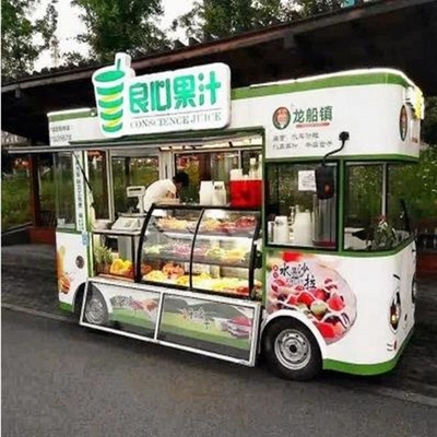 220V/380V Caminhões móveis de alimentos usados EUA com 2022 6M Design de aço inoxidável de espelho único
