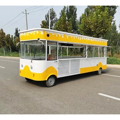 220V/380V Caminhões móveis de alimentos usados EUA com 2022 6M Design de aço inoxidável de espelho único