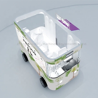 Produção de alimentos de lanche rápido 2022 CE aprovado Semi-trailer de 4 rodas Food Trucks com fornos