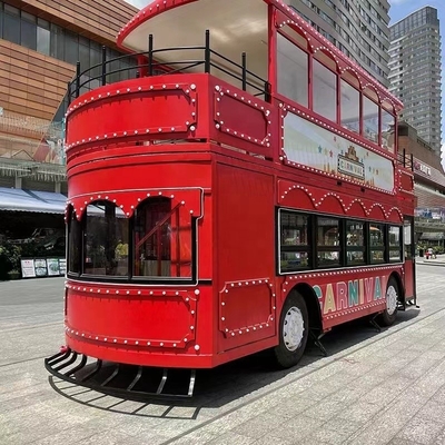 Caminhão de sorvete móvel Sandwich Food Trailer com sombra de sol Água matéria-prima