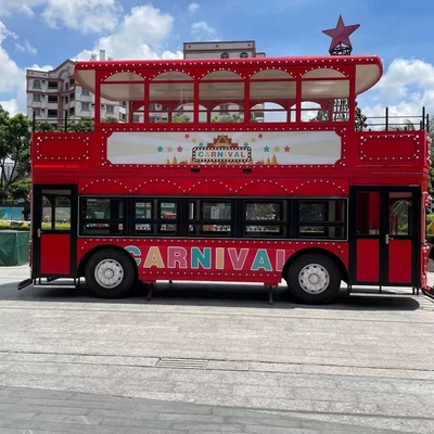 Caminhão de sorvete móvel Sandwich Food Trailer com sombra de sol Água matéria-prima
