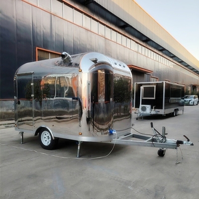 Trailers de alimentos para carrinho de pizza móvel Função de cozinha completa e bebida fria incluída