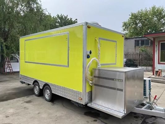 3000*2100*2500MM Caminhão de alimentos de aço inoxidável