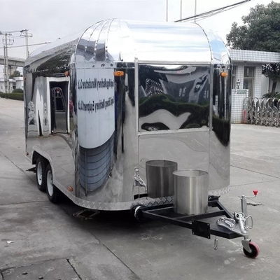 3 rodas Food Trailer Máquina de baixo orçamento Função para fazer alimentos em movimento