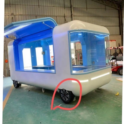 Fábrica de Fabricação Professional Trailer de alimentos de aço inoxidável com design personalizado