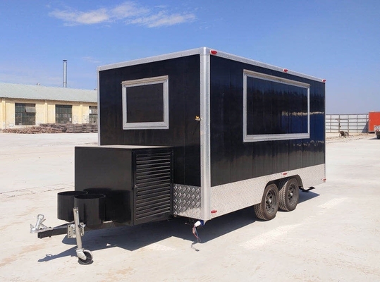 110V/220V/380V Voltagem Pequeno EUA Padrão Concessão móvel Food Trailer com materiais