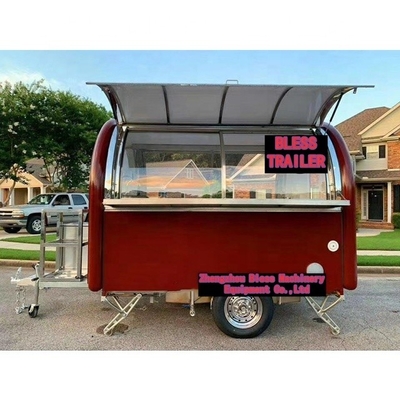 3 rodas Food Trailer Máquina de baixo orçamento Função para fazer alimentos em movimento