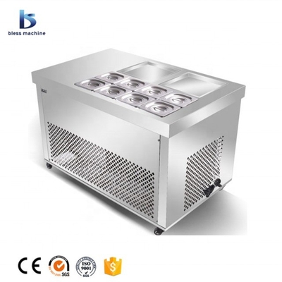 Elegante aparência Rolo de sorvete de iogurte frito elétrico com função automática