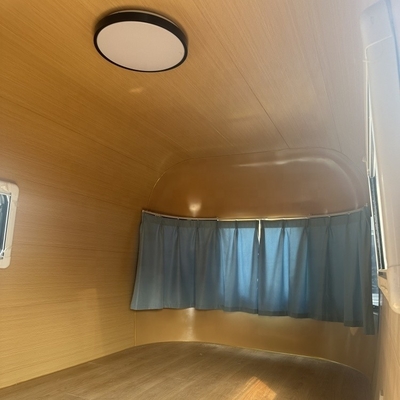 Sistema elétrico fornecido Trailer de restauração de aço inoxidável Food Van para lojas de vestuário