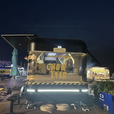 Tipo Caminhão de alimentação móvel Sistema elétrico de aço inoxidável Carrinho de alimentação de chapa galvanizada pintada