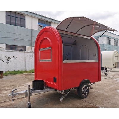 Caminhões de alimentação Trailer solar móvel com aço inoxidável e folha galvanizada pintada