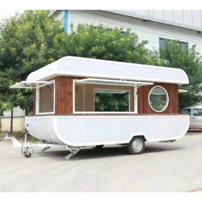 Semi-remolque de alimentos conveniente 4 rodas Food Truck para suas necessidades de negócios de alimentos