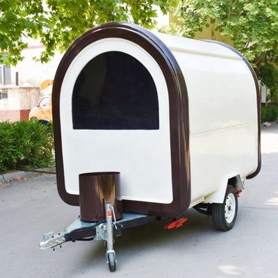 Semi-remolque de alimentos conveniente 4 rodas Food Truck para suas necessidades de negócios de alimentos