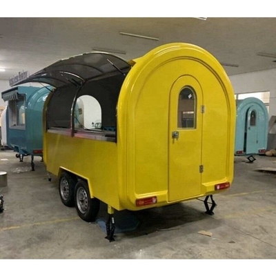 Design Silver Snack Food Trailer para venda de quiosque de fast food nos EUA