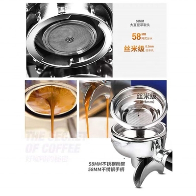 Máquina de café de aço inoxidável de alto desempenho com baixo investimento e 3000w de potência