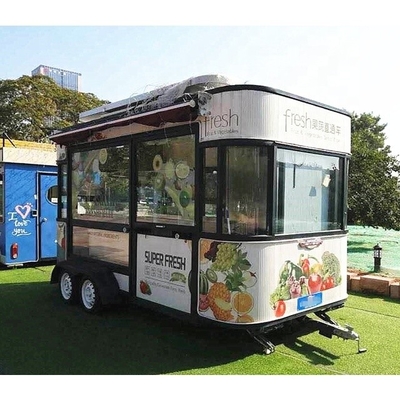 Trailer de comida de gelado de café para planta de processamento de frutas