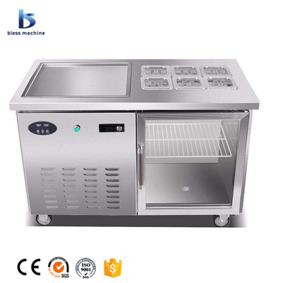 Equipamento de fabricação de rolos de sorvete com compressor de marcas internacionais na Tailândia