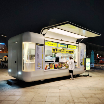 Tipo 2024 Trailer de alimentação móvel de venda de rua com voltagem total de cozinha 110v/220v