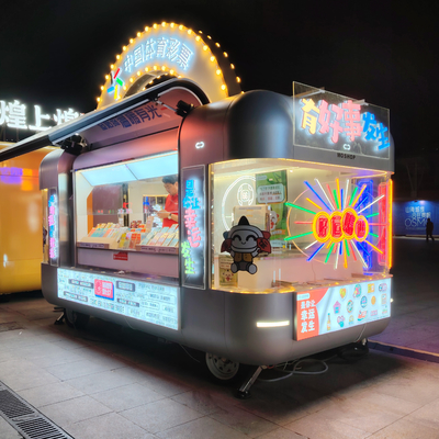 Tipo 2024 Trailer de alimentação móvel de venda de rua com voltagem total de cozinha 110v/220v