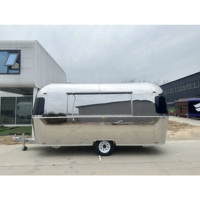 Carrinho móvel de trailers de comida conveniente e versátil para fazer comida deliciosa em qualquer lugar