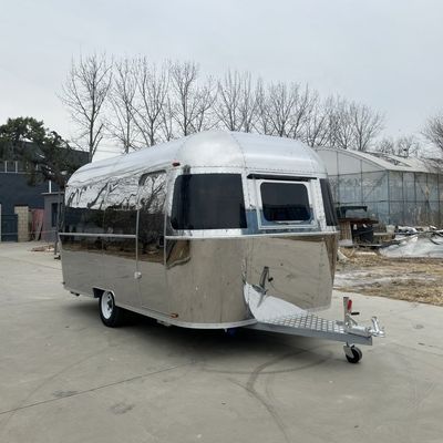 110v/220v Cozinha móvel Airstream personalizada totalmente equipada para Hot Dog Fast Food Trailers