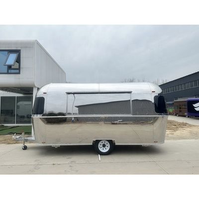 110v/220v Cozinha móvel Airstream personalizada totalmente equipada para Hot Dog Fast Food Trailers