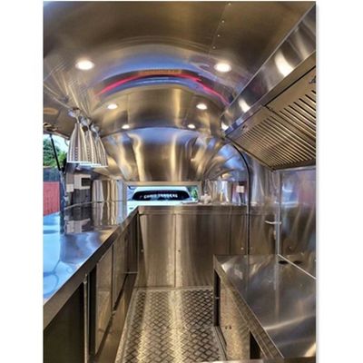 110v/220v Cozinha móvel Airstream personalizada totalmente equipada para Hot Dog Fast Food Trailers