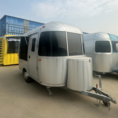 Reboque de restauração comercial com cozinha completa Airstream Mobile Ice Cream Coffee Food Truck
