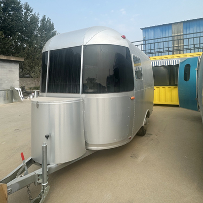Reboque de restauração comercial com cozinha completa Airstream Mobile Ice Cream Coffee Food Truck
