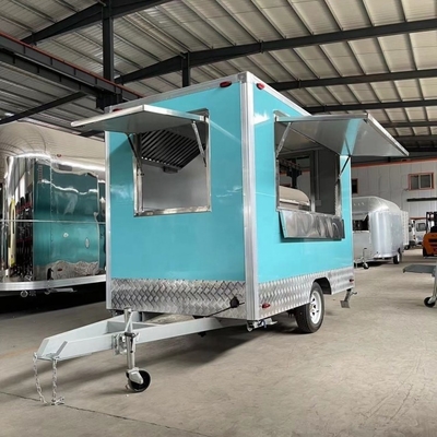 Reboque de comida rápida para cozinha ao ar livre com equipamento de cozinha