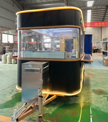 Reboque de alimentos totalmente equipado com serviço de manutenção e reparação no terreno 3000*1600*2300mm
