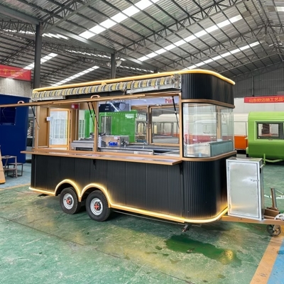 Reboque de alimentos totalmente equipado com serviço de manutenção e reparação no terreno 3000*1600*2300mm