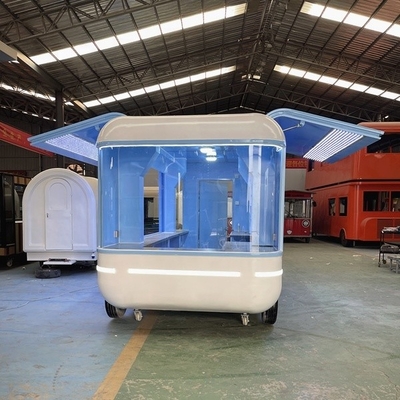 1000KG Mobiliário Snack Food Truck Gás Fast Food Cart Trailer Cozinha em fábrica