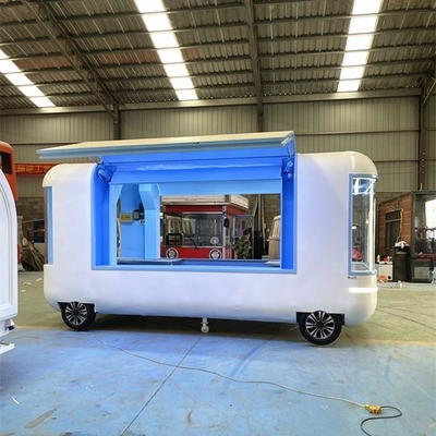 1000KG Mobiliário Snack Food Truck Gás Fast Food Cart Trailer Cozinha em fábrica