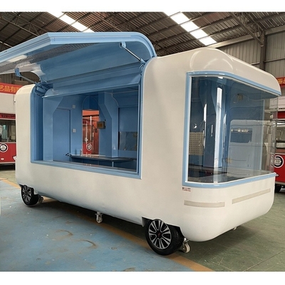 1000KG Mobiliário Snack Food Truck Gás Fast Food Cart Trailer Cozinha em fábrica