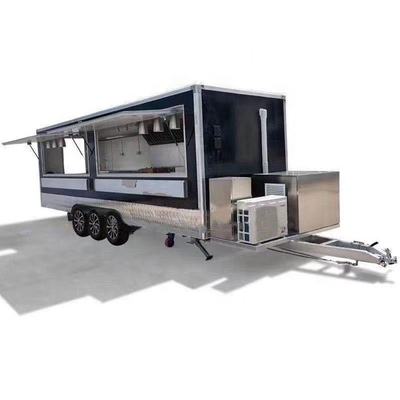 Fabricação de alimentos para carrinho de pizza móvel