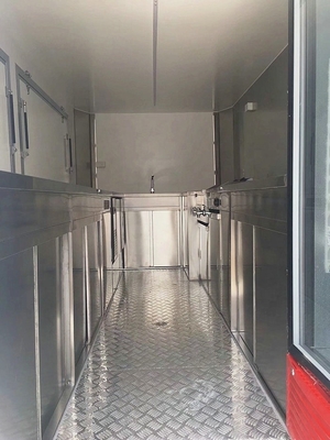 Fabricação de alimentos para carrinho de pizza móvel