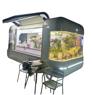 Trailers de comida de café para caminhões de fast food ao ar livre