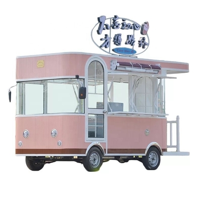 L420cm*W180cm*H230cm 600kg Trailer de comida móvel de prata 220V/380V