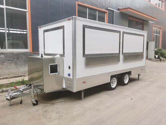 Caminhão de café de bar móvel Caminhão de comida móvel com reboque de concessão de churrasco totalmente equipado