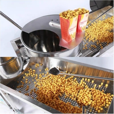 Garantia de 24 meses Máquina de pipoca de super desempenho para produção de lanches de açúcar de óleo de milho