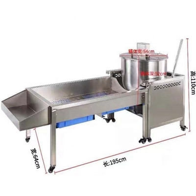 Máquina automática comercial de cozinha a gás de rebuçados manual ou a motor elétrico com CE e ISO
