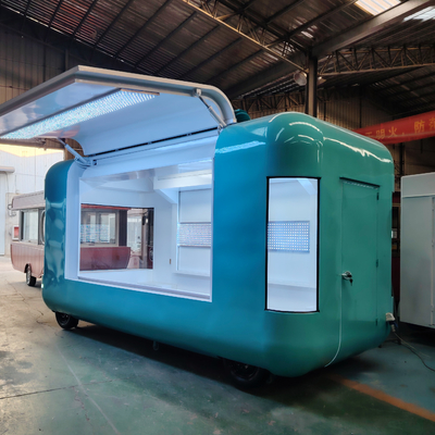 Caminhão de loja móvel elétrico multifuncional com reboque de alimentos e lanches