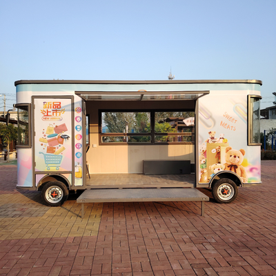 Trabalhos de construção Carrinho móvel eléctrico multifuncional para alimentação e lanches
