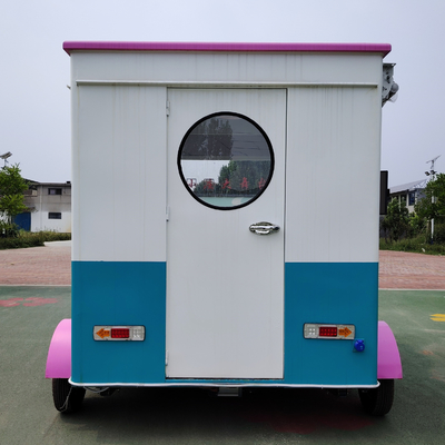 Caminhão de alimentação móvel elétrico multifuncional de comprimento personalizado para bebidas frias e lanches