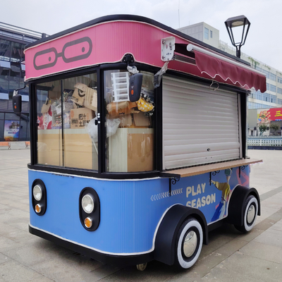 3.0kw Elétrico Móvel Fast Food Snack Bebidas Sorvete Catering Trailer Caminhão Kiosque Carrinho